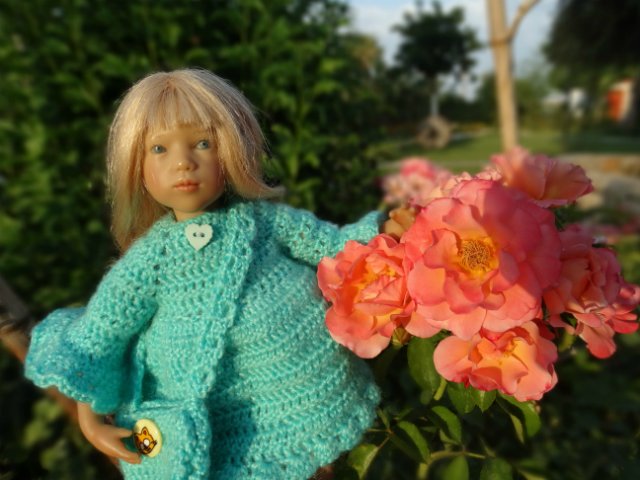 Бирюзовые зерисовки — Куклы Annette Himstedt (Аннетт Химстедт): коллекционные