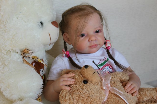 Моя милая Мариночка! Малышка реборн из молда Camille