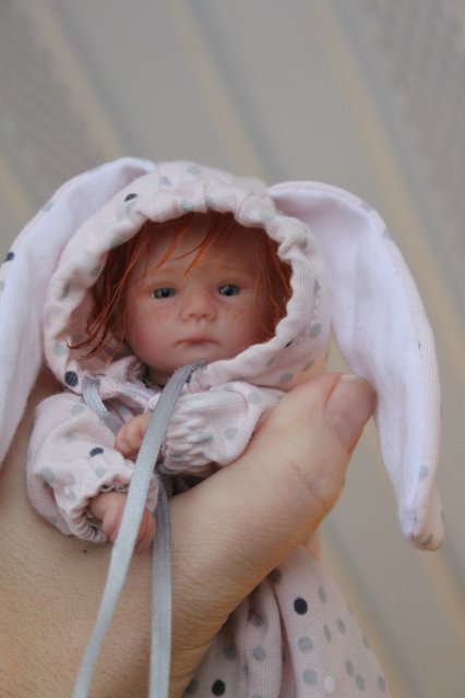 Манюня мини кукла-реборн Элины Кудрвцевой