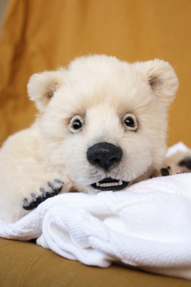 Нолан полярный медвежонок. Авторские игрушки ручной работы Татьяны Матляк (фото 10)