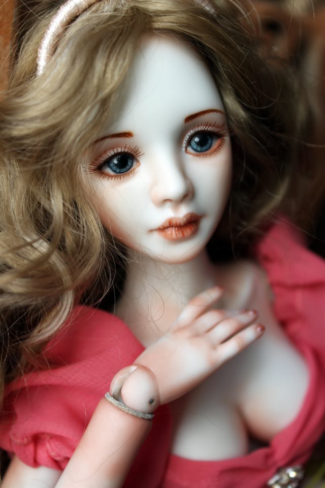 Моя первая фарфоровая шарнирная кукла. Есть фото 18+ (фото 4)