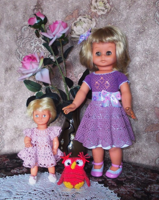 Новые наряды для Готц и платьице для куклы детства