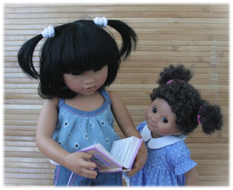 Новая девочка 35 см.Небольшое сравнение тел Вихтелят 35-32-30-26 см (фото 7)