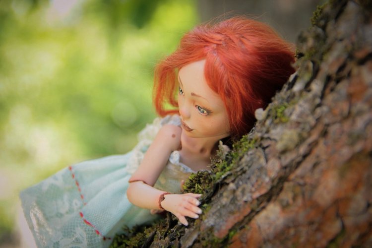 Лаурендиэ и пионы — Авторские шарнирные куклы своими руками: лепка (фото 6)