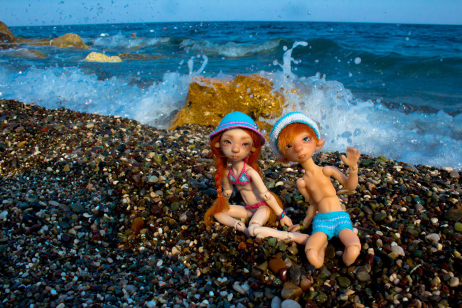 Мышулики в отпуске. Авторские куклы Лидии Снуль. BJTales