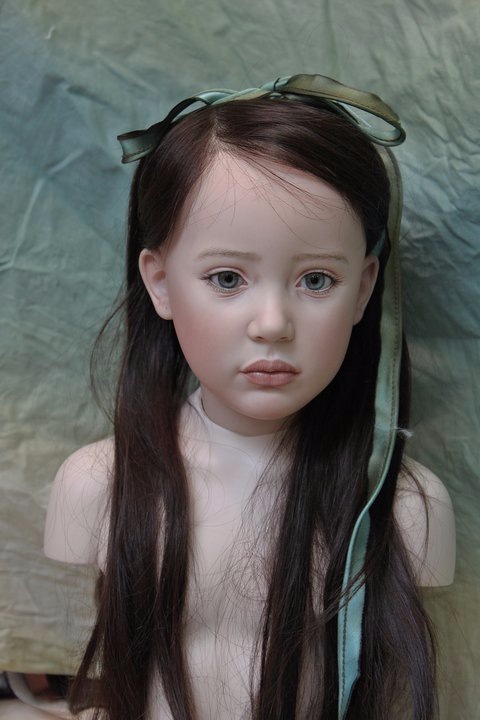 Процесс создания фарфоровых кукол - Джинн Гросс (Jeanne Gross). Часть третья: Стефани (Stephanie). Вишенка на торте