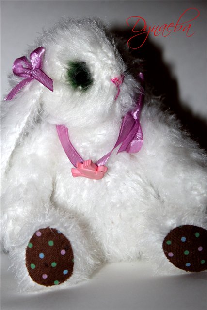 Зайка,вязаная игрушка