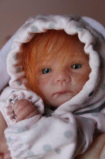 Манюня мини кукла-реборн Элины Кудрвцевой