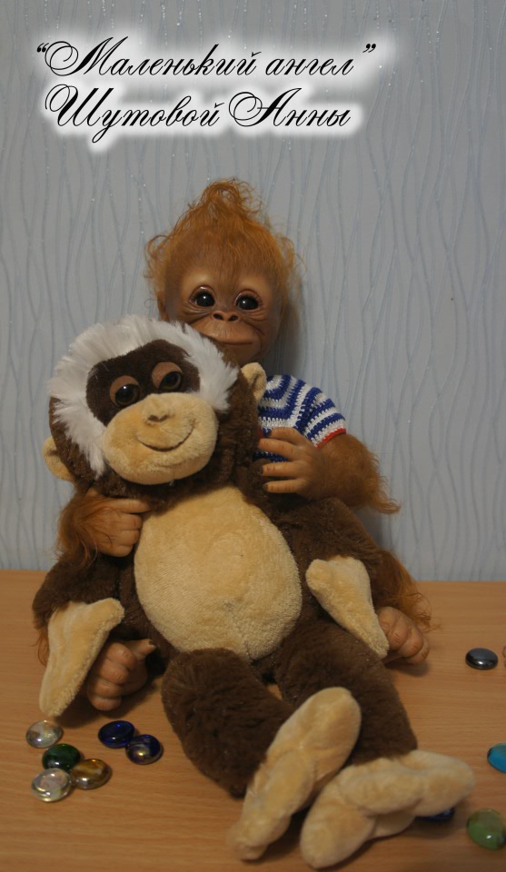 Орангутанчик Смайлик. Кукла-реборн Шутовой Анны