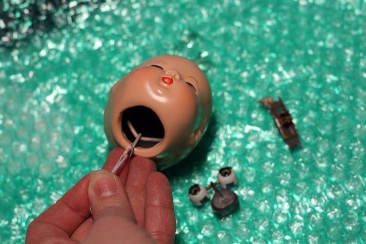 Вставляем глазки малышу Patsy Babyette от Effanbee (фото 3)