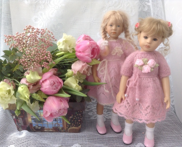 Поздравление с Весной! Или девочки в розовом. Куклы от H. Plusczok и A. Himstedt (фото 8)