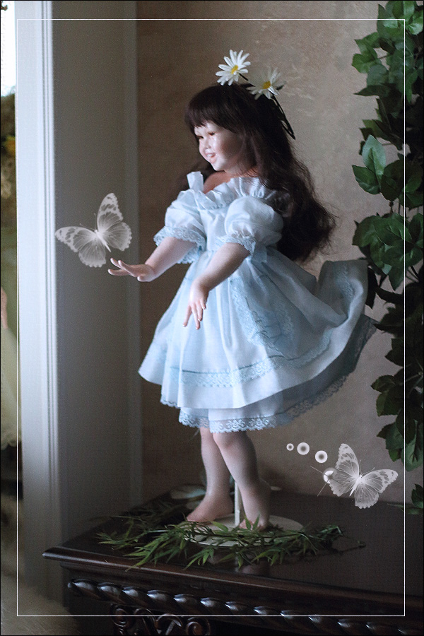 Легендарная Джой в технике WOP, воск на фарфоре