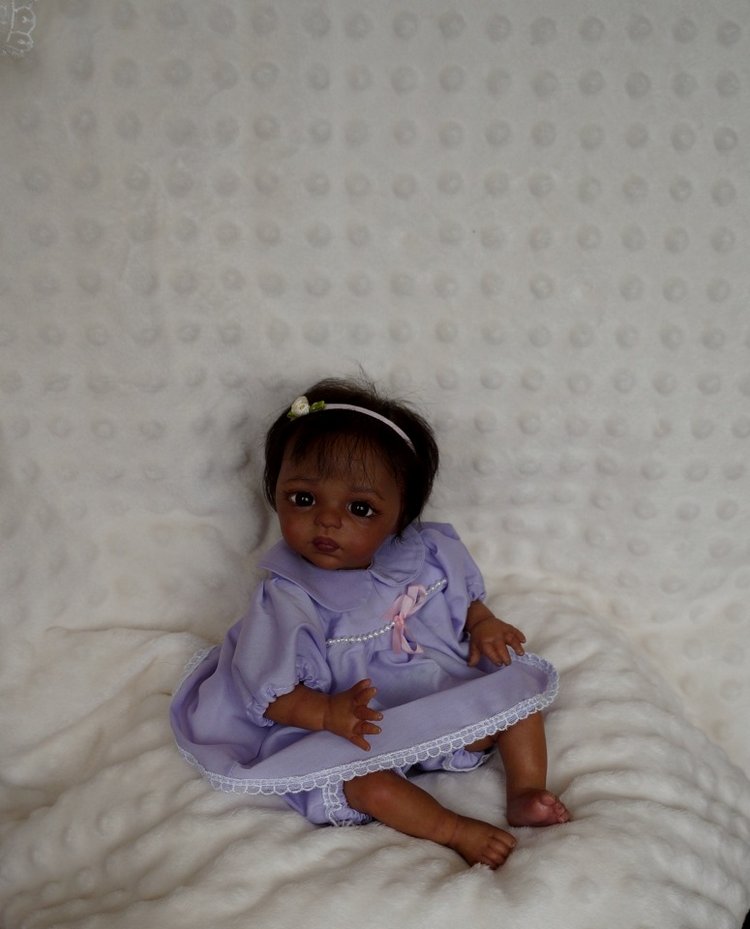 Малютка мулаточка. Кукла реборн Наталии Коноваловой