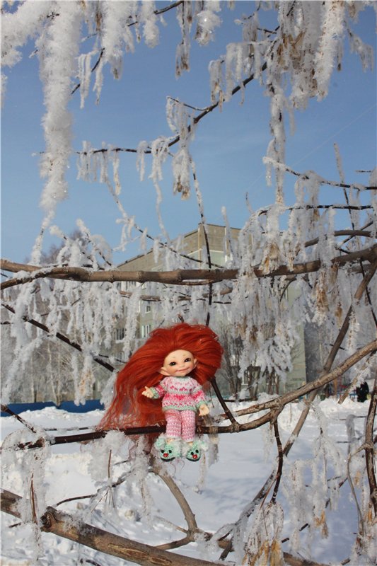 Зимняя прогулка моих крошек! Реалпуки Pupu и реалпуки Сосо