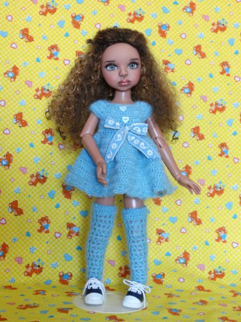 Голубое наваждение или много мохеровой пряжи