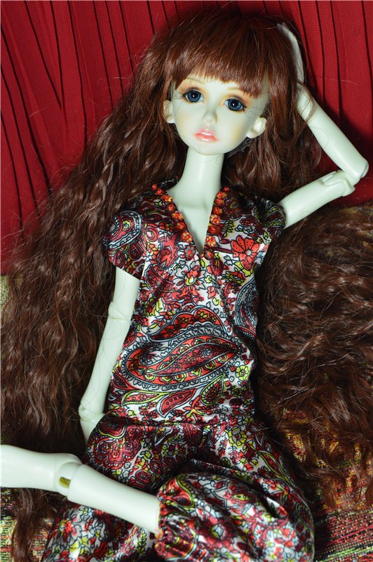 Красный пейсли | Бэйбики Красный пейсли — Одежда и обувь для кукол своими руками: фото