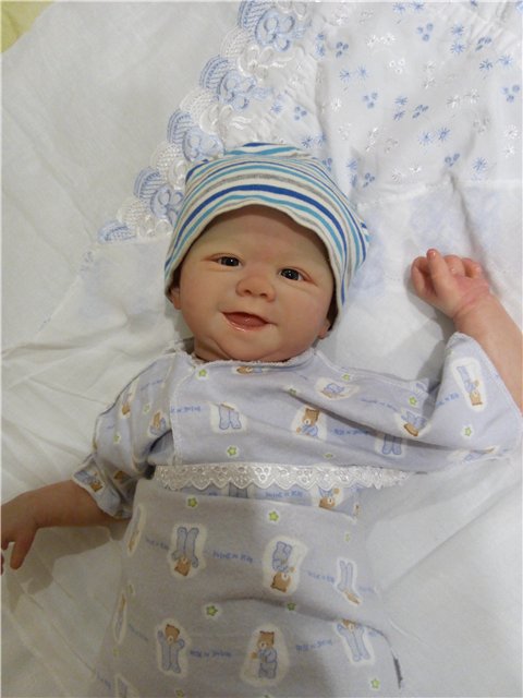 Кукла реборн Улыбашка от Фабера (фото 6)