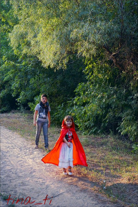 Кукла и ее девочка...Little red riding hood. Часть вторая (лесная) (фото 8)