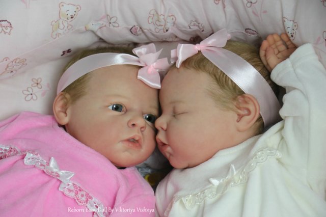 Близняшечки Ноа... Куколки реборн Виктории Вишни