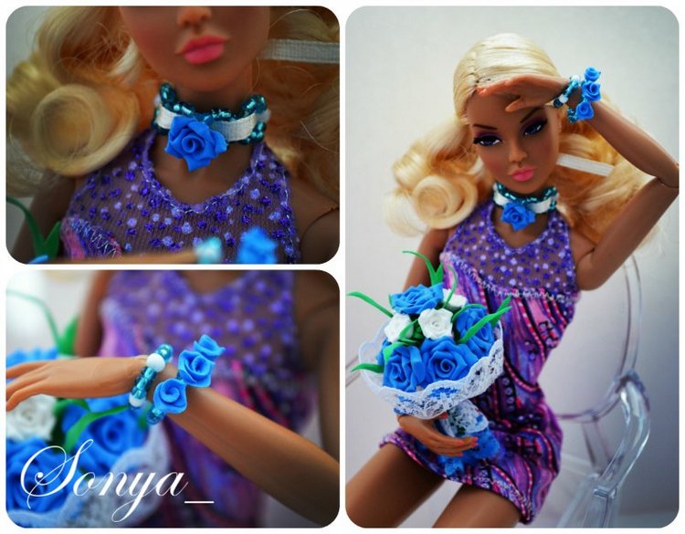 Кукольные мелочи. Часть 4. "Цветочная бижутерия"