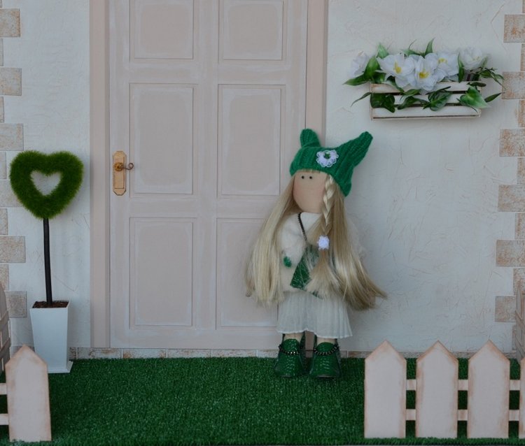 Большой румбокс с аксессуарами (фотозона 7в1) для кукол от 25 см