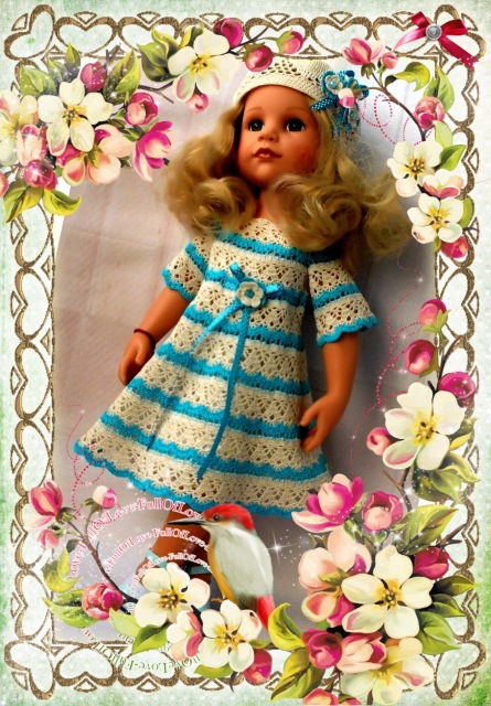 Платье узором "лилии" для Ханночки (фото 6)