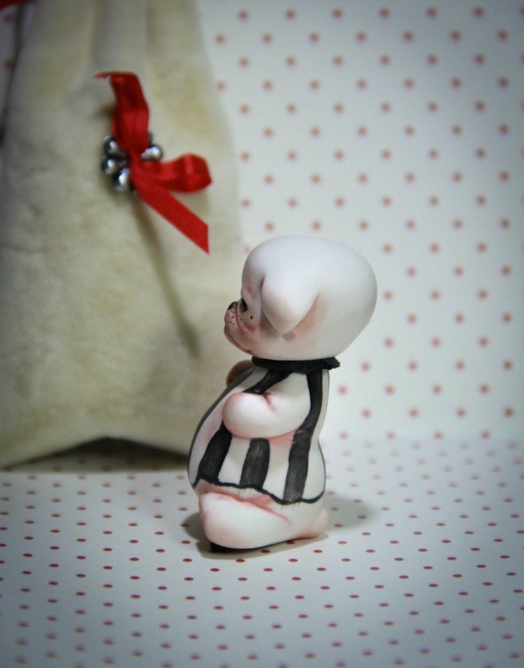 Фарфоровые щенки — Лепка авторских игрушек и папье