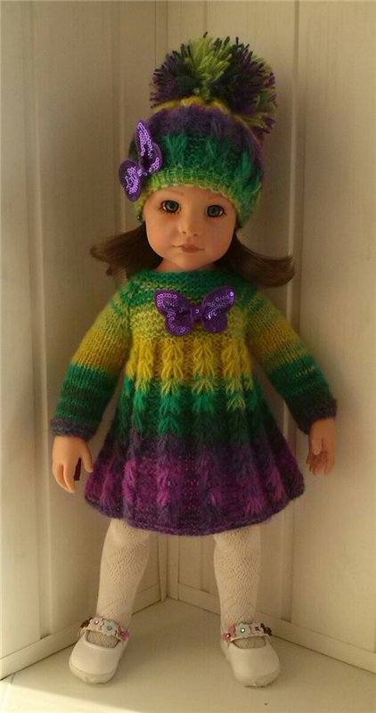 Теплые платьица для девочек Готц (фото 4)