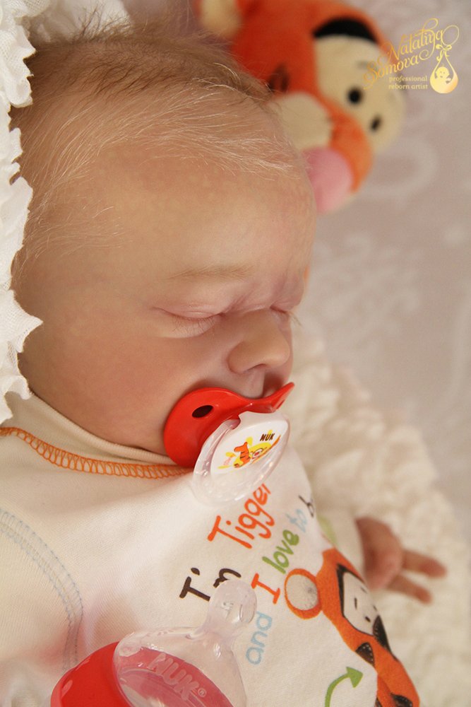 Макарик в роли Тигрули. Кукла реборн Наталии Сомовой