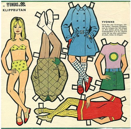 Мои любимые бумажные куклы для вырезания