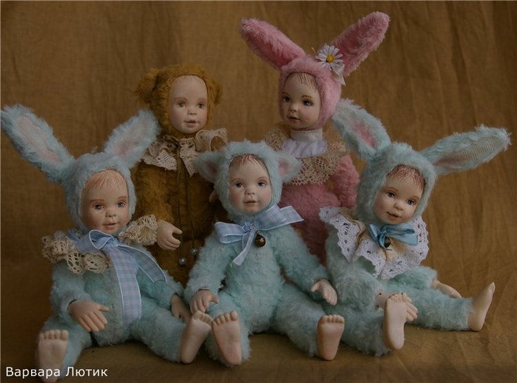 Детки в пушистых костюмчиках. Авторские куклы тедди долл