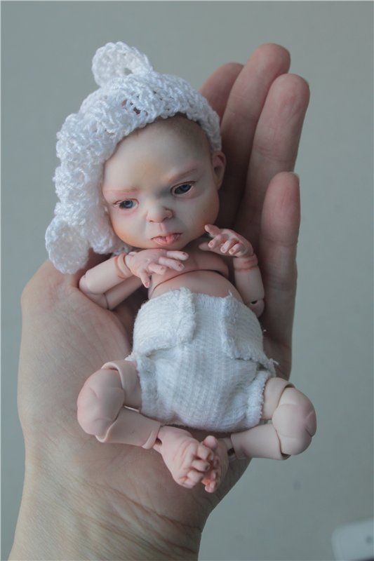 Пробный мэйк шарнирной куклы. Фото 18+