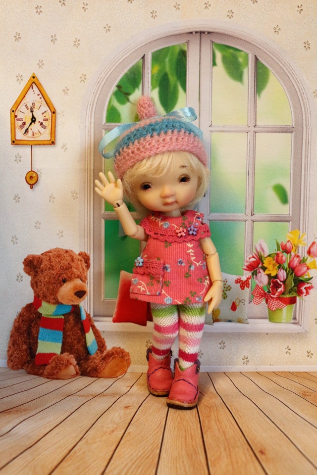 Долгожданная Дрюшечка или первый опыт фотографирования с фоном