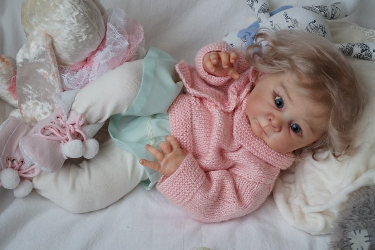 Лизонька. Маленькая шалунья. Кукла реборн Наталии Коноваловой