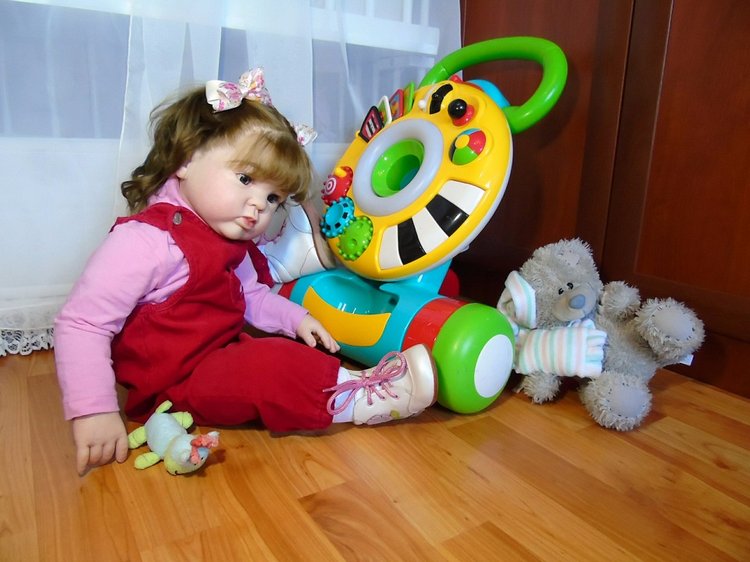 Милая девочка Гулечка — Обучение реборнингу: роспись