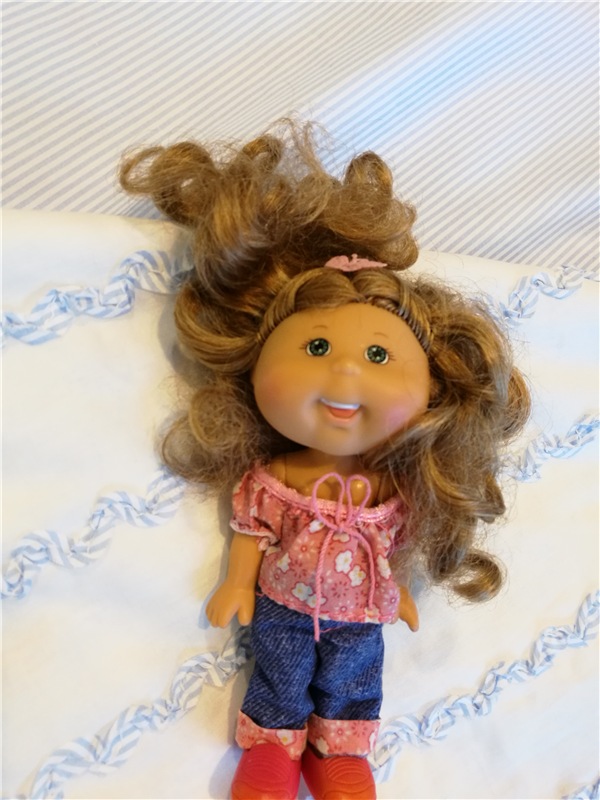 Весенний коллаж тканей — Куклы Cabbage Patch Kids (Капустки): винтаж 80