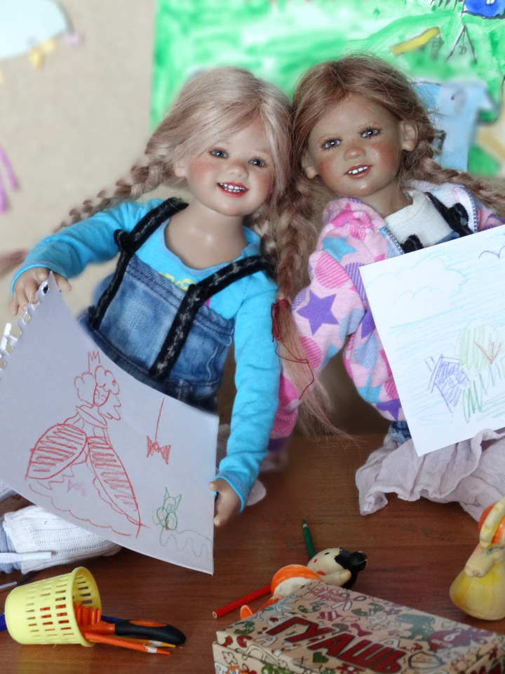 Девочки рисуют — Куклы Annette Himstedt (Аннетт Химстедт): коллекционные