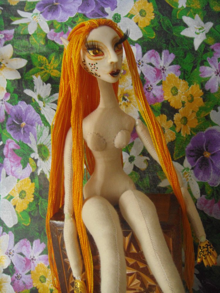 Кукольный эксперимент 4: кукла в смешанной технике