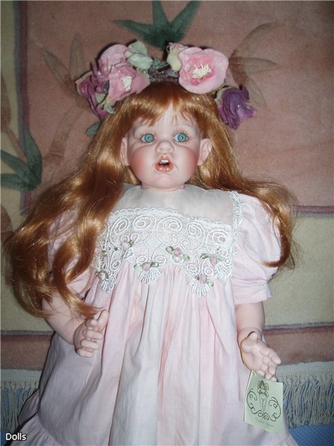 Фарфоровая кукла Ариэль от F.Spanos. Цветочный ангел из моей коллекции кукол (фото 3)