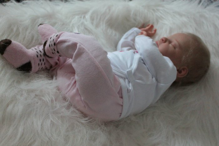 Спящий ангелок Ребекка. Кукла реборн Виктории Вишни