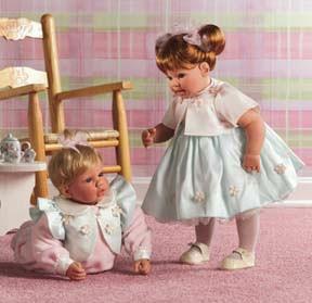 Две сестрички- "Жемчужный букет".Коллекционные куклы Ли Миддлтон (фото 2)