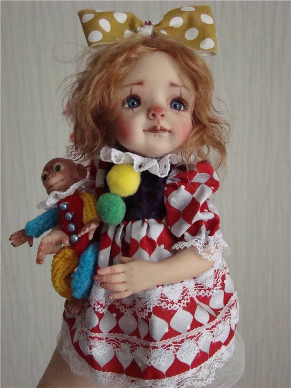 Арлекина. Авторская кукла Кондрашовой Ирины