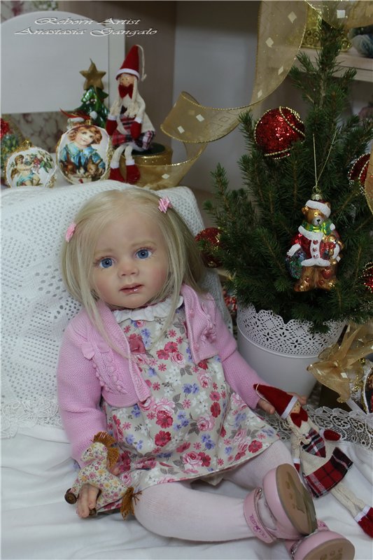 Фридолиночка-в преддверии нового года. Кукла реборн Анастасии Гангало