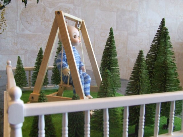 Качели для малышей БЖД — Мебель для кукол и домиков: фото (фото 6)
