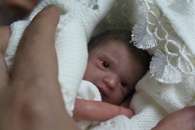 Зая, мини реборн Элины Кудрявцевой