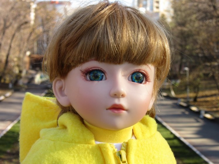 Утренняя прогулка в парке Горького с Соломоном и Анхен, или О сложностях гуляния с собакой и куклой одновременно