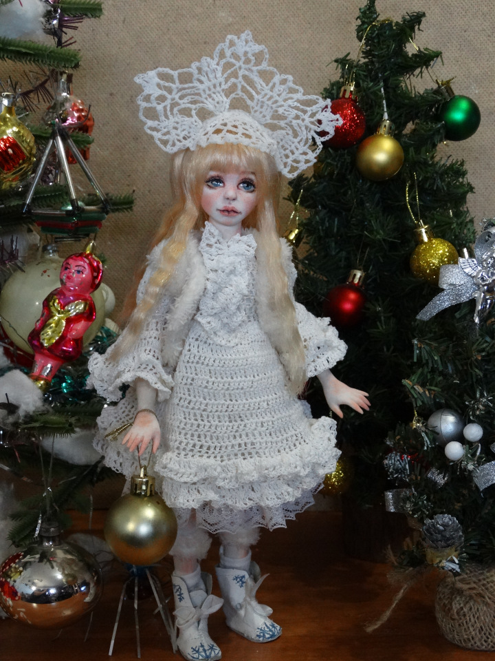 Ещё немного об авторской кукле Снегурочке (фото 5)