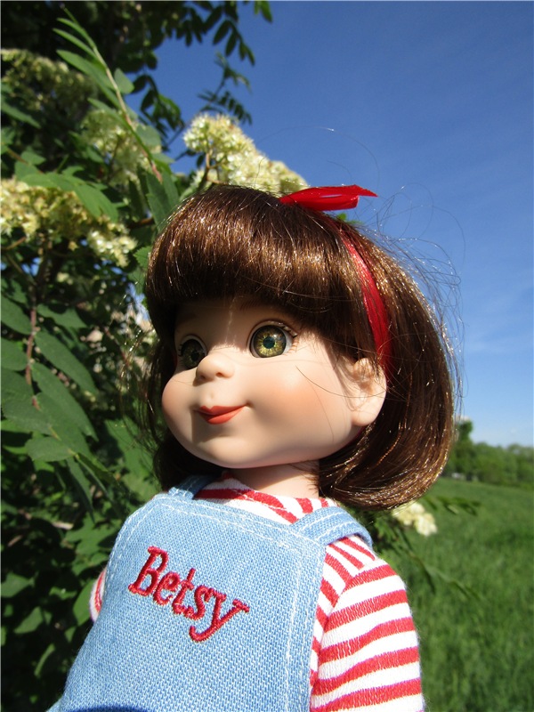 Бетси Robert Tonner. С красным бантом по зеленому лугу (фото 7)