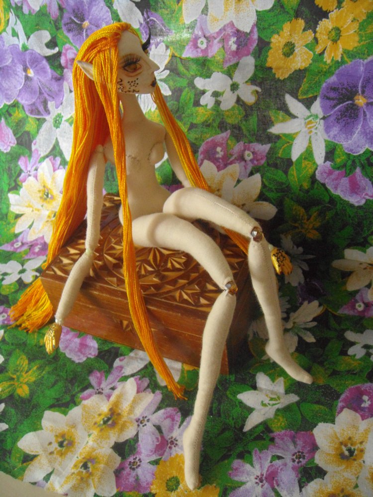 Кукольный эксперимент 4: кукла в смешанной технике