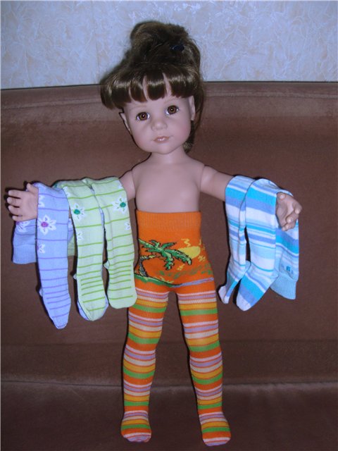 Колготки для кукол своими руками